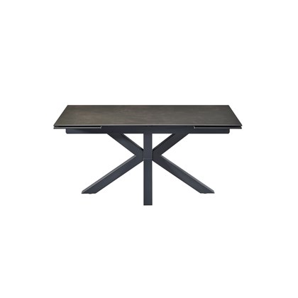 Extendable Table Matt Ceramic Top Black 240-160x90