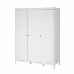 Wardrobe Madrid 3 Doors - White