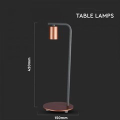 Table Lamp E27 Holder Switch Copper