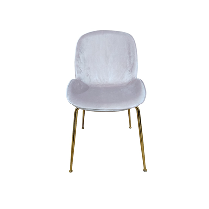 Velvet Cover All Seat Golden Metal Legs