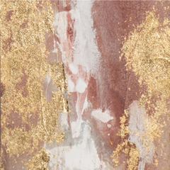 Slim Variation of Gold & Rose 27x152 cm