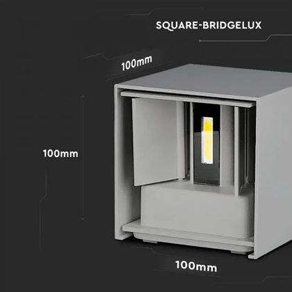 5W Up-Down Wall Lamp Square with Bridgelux Chip IP65