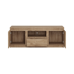 TV Sideboard 2 Doors 1 Shelf  – Golden Ribbeck Oak
