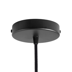 Cylindrical Metal Ceiling Rose 1 Hole
