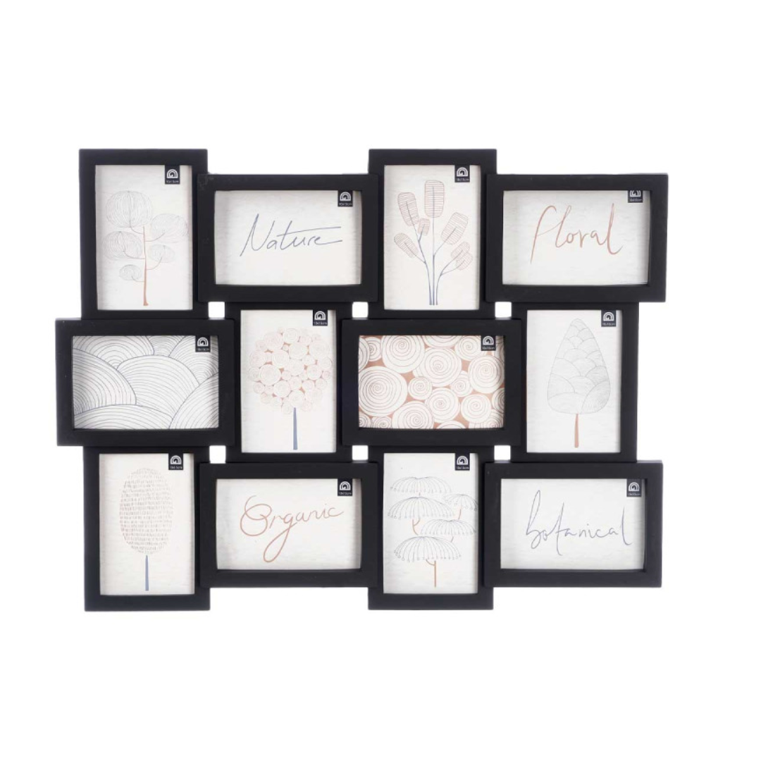 12 Spaces Photo Frame 10x15 – Black