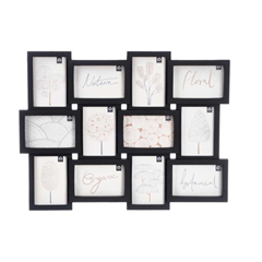 12 Spaces Photo Frame 10x15 – Black
