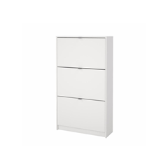 Shoes Cabinet with 3 Tilting Doors – White
