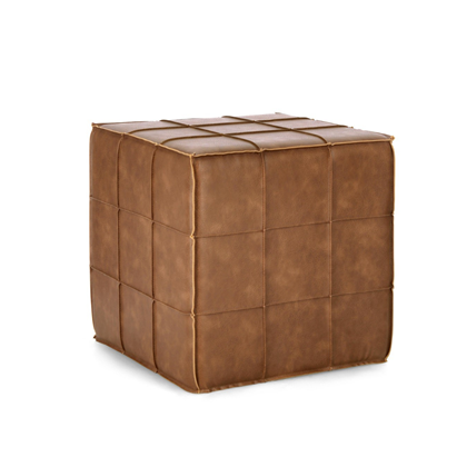 Cognac Pouf