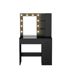 Vanity Table Black 90X45X140cm