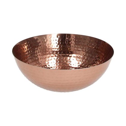 Large Round Bowl 23 Cm X H 9 Cm Maitresse Steel Copper