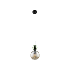 Sophia Hanging Lamp – Green & Cognac
