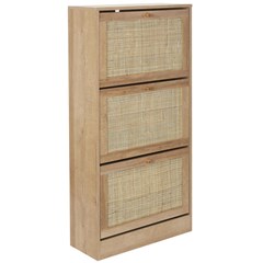 Shoe Cabinet 3 Doors – Brown