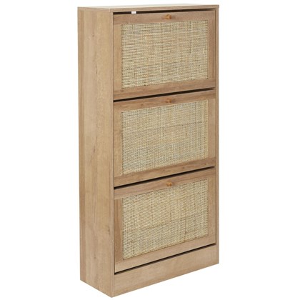 Shoe Cabinet 3 Doors – Brown