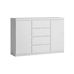 Sideboard 2 Doors 4 Shelves – Alpine White