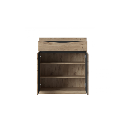 Chest of Drawers 2 Doors 1 Drawer – Viking Oak & Anthracite