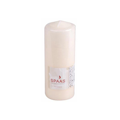 Spaas Pillar Candle In Ivory 8Cm X 20Cm