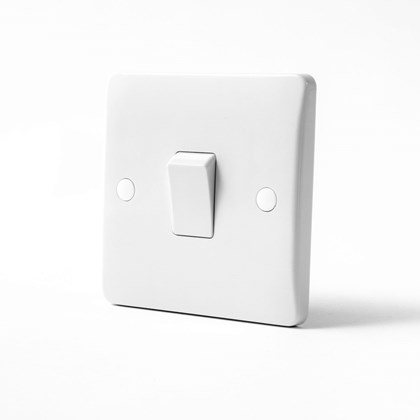 1 Gang 2 Way Switch Eco White