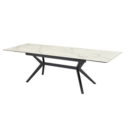 Table Extendable Glass With Matt Ceramic