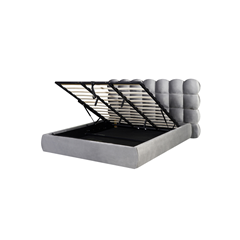 Upholstery Bed with Gas Lift 180x200 - Light Grey