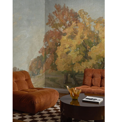 Mural Wallpaper Hedgerow Landscape