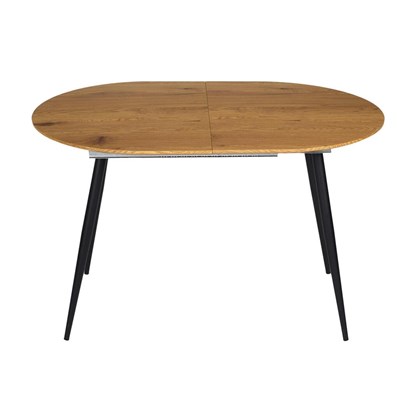Dining table EXT 120-160x80x76cm oval Brown