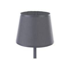 Grey Table Lamp with Fabric Shade