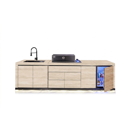 High-End Outdoor Kitchen – Madrid Yellow