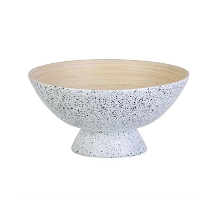 Natural White Bamboo Bowl 30 x 30 x 14.5cm