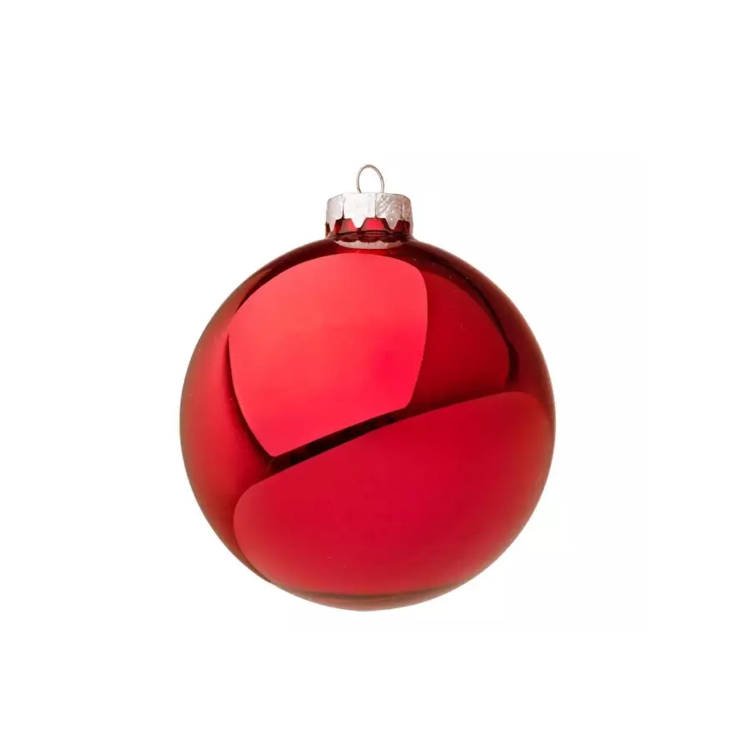 Red Shiny Bauble 8cm