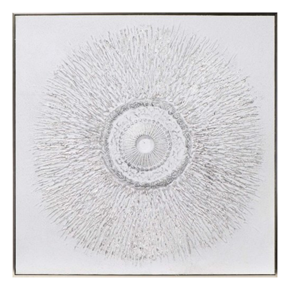 Silver Circle Acryl Painting 100X100