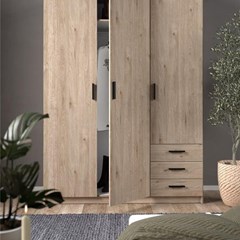 Sprint Wardrobe with 3 doors  & 3 drawers