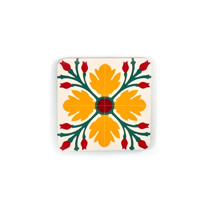 Set of 4 Malta Tile Coasters Pattern no.10