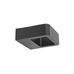 LED Wall Light – Graphite & Transparent