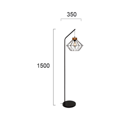 Floor Light Diamond Cage Design