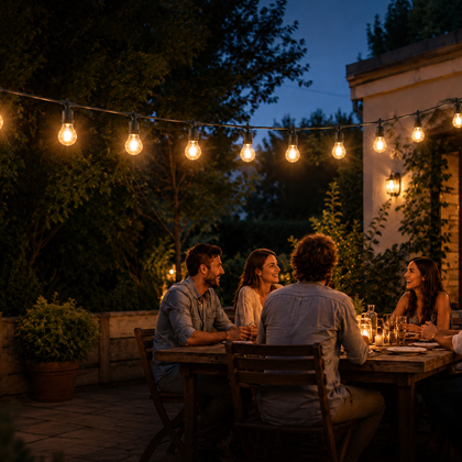String Light with 10 Holders – 5m IP65