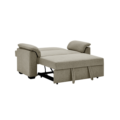 2 Seater Sofabed - Dark Beige/Taupe