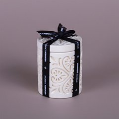 Small Cylinder Jar Maltese Tile