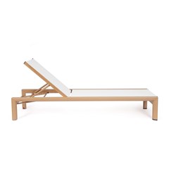 Sun Bed Natural & White