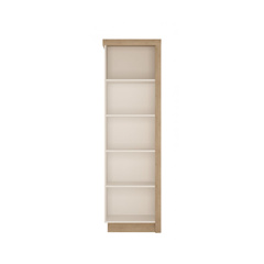 Bookcase Cabinet - Riviera Oak Light / White High Gloss