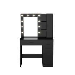 Vanity Table Black 90X45X140cm
