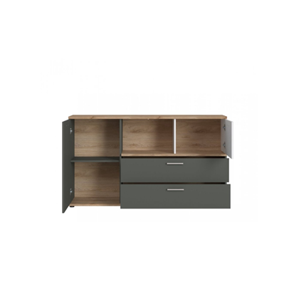 Chest Drawers 2D2S – White Alpine/Grey/Graphite