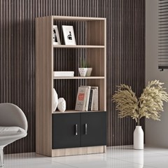 Book Shelf Oak Larex Black