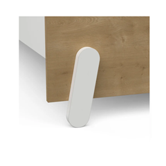 Single Bed – Brown & White
