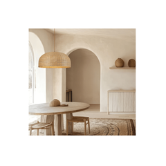 Pendant Light 1xE27 – Natural Rattan Brown & Beige