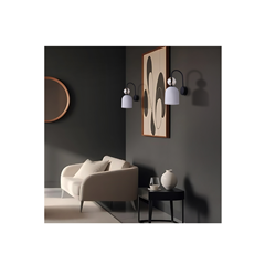 Sophia Cognac Sconce – White