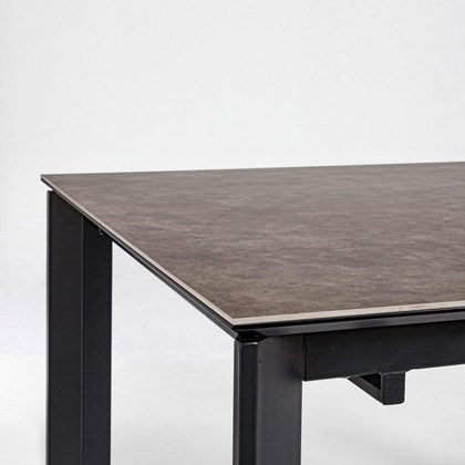 Grey-Black Extendable Table 160-220X90