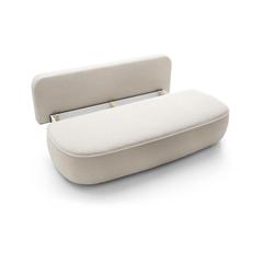 3-Seater Sofa Bed – White