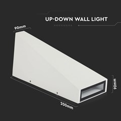 Wall Light IP65 6W 3000K White