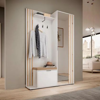 Hallway Cabinet – White & Artisan Oak