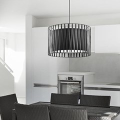 Black Hanging Lamp 50 x 50 x 32 cm